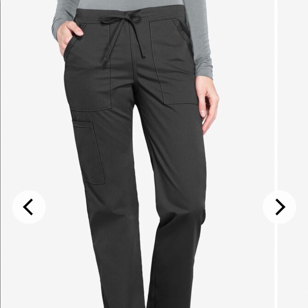 NWT BLACK CHEROKEE WORKWEAR 
5-POCKET STRETCH DRAWSTRING SCRUB PANTS